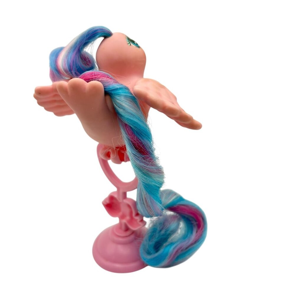 Vintage Fairy Tails True Love Tails Hasbro MLP 1990s Pink Bird & Perch - Picture 6 of 7